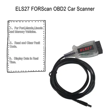 ELS27 FORScan V2.2.6 OBD2 USB Scanner Cablu de Diagnosticare Pentru Ford/Mazda/Lincoln/Mercury Cititor de Cod de Instrumente J2534 FTDI Adaptoare