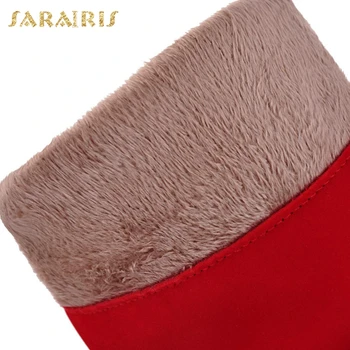 SARAIRIS Plus Dimensiune 32-43 Vânzare Fierbinte Tocuri Subtiri de Mare Parte Platforma Cizme Pantofi Femeie Peste Genunchi Cizme Femei Pantofi pentru Femeie