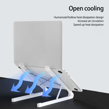 Moda Usoare Laptop Cooling Stand Verticale din material Plastic Suport pentru Laptop Pliabil Tableta Stand Suport Laptop Suport pentru MacBook