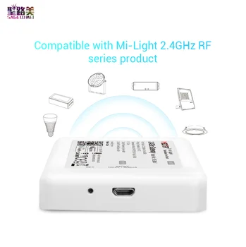 WL-Revizuit1 2.4 GHz Gateway APP / WiFi / terț Control Vocal Compatibil cu Mi-Lumină 2.4 GHz RF Produs de Serie MiBOXER Mi-Lumina