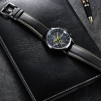 2020 OCHSTIN Top Brand de Lux pentru Bărbați Ceasuri Impermeabil Sport Cronograf Noua Moda Casual, Curea din Piele Ceas Cuarț Ceas de mână