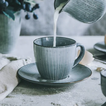 Japoneze Creative Set de Ceasca Cafea Ceai de după-Amiază Cupa micul Dejun Cana de Apa de uz Casnic Ceașcă cu Farfurie