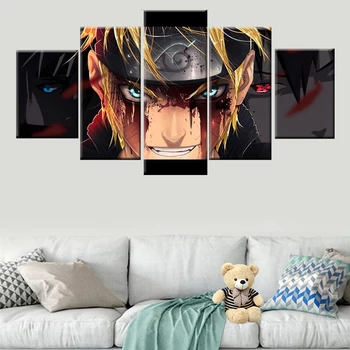5 panoul Naruto pictura figura poster canvas tablou living, dormitor arta de perete HD imprimare murală