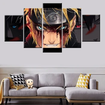 5 panoul Naruto pictura figura poster canvas tablou living, dormitor arta de perete HD imprimare murală