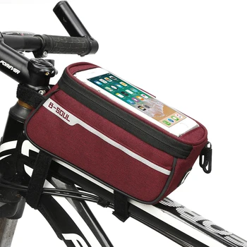 Rezistent La Apa Biciclete Sac De Nailon Bicicleta Cyling Mobil Telefon Mobil Caz Pungă De 6