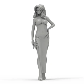1/24 fată modernă sta în vara Rășină figura truse Model in Miniatura gk Unassembly Nevopsite