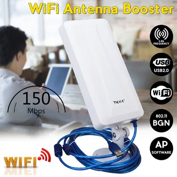 Outdoor 2.4 GHz 150Mbps, Antena WiFi 2500m Long Range Extender Wireless Amplificator Repetor USB Adaptor WLAN Booster