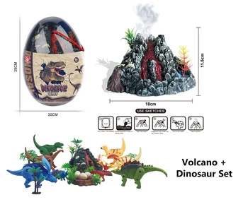 ZK30 Dinozaur Jucărie Set Jurassic World Wildlife Erupția Vulcanului Jucării Lume Parc Dinozaur Model Figurine de Acțiune Cadouri pentru Copii
