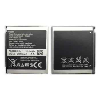 YKaiserin AB423643CU 690mAh Baterie de Telefon Pentru SAMSUNG X828 D830 D838 E840 E848 F589 F639 U100 U108 U308 U600 U608 X820 Baterie