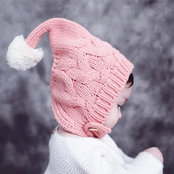 Copil nou-născut Pălărie 0-3T de Primăvară Drăguț de Iarna pentru Copii Baby Pălării Tricotate Hemming Capace de Pălării Cadou