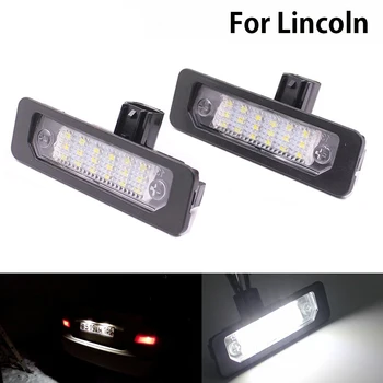 2 buc LED-uri Auto Numărul de Înmatriculare Lumină Albă Strălucitoare Lampă Auto Pentru Lincoln MKS MKZ MKT MKX Ford Mustang se Concentreze Taur Flex Fusion