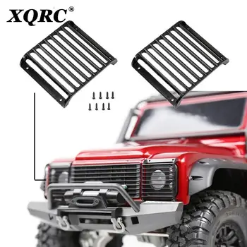 XQRC 2 buc TRX4 Defender Metal Lampă Față Paznici de Far Acoperi grătarele pentru 1/10 RC Șenile Mașină Traxxas TRX-4