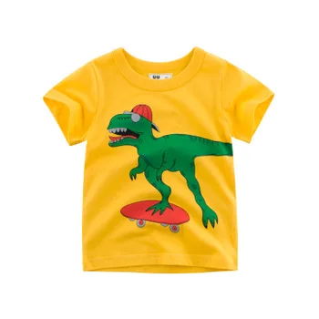 2019 vara baieti bluze copii cu maneci scurte T shirt copilul de top costum de desene animate dinozaur t-shirt baietel haine