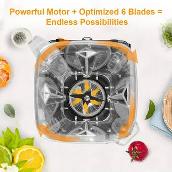 Digital 3HP Blender 2L Automat Touchpad-ul Profesional Blender Mixer Storcator de Mare Putere Procesor de Alimente Gheață Piureuri de Fructe
