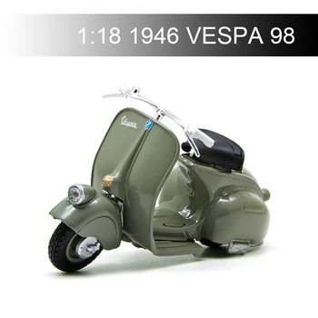 Maisto VESPA Piaggio 1946 98 1:18 Modele de Motociclete model de bicicleta de Bază turnat sub presiune Moto Copii Jucărie Pentru un Cadou de Colectie