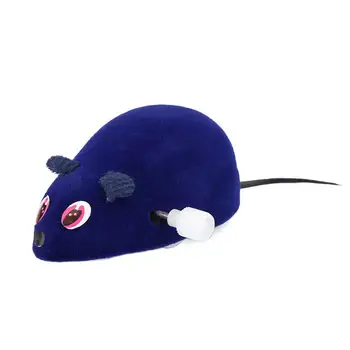 2 buc Pisica Umplute Ceas Mouse-ul Jucărie Mobile Mouse de Pluș Jucărie Pisica Mouse-ul Jucărie de Formare Jucărie ( de Culoare Aleatorii)