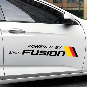 2 BUC Autocolante Auto Auto Ușă Laterală Motorsport Decalcomanii Pentru Ford Fusion Reflectorizant Auto Corpul Decor Ornamental de Vinil Decalcomanii Accesorii Auto