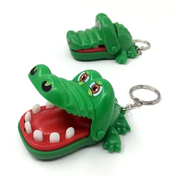 De Vânzare La Cald Creativ De Dimensiuni Mici Crocodil Gura Dentist Musca Degetul Joc Amuzant Glumele Jucărie Pentru Copii Joc Distractiv Breloc Cadouri De Craciun