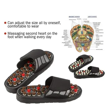 Unisex Masaj Papuci Sandale pentru Barbati Pentru Femei Papuci de Sănătate Masaj la Picioare pedichiura pantofi de Sănătate de îngrijire picior Reglabil Papuci