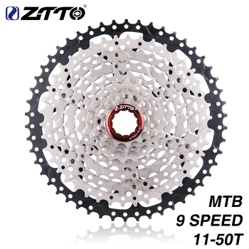 ZTTO MTB 9 Viteza de 11-50T Casetă de Biciclete de Munte Pinioane 9 Volanta 50T 9v K7 Largă de Raporturi 9speed Compatibil M430 M4000 M590