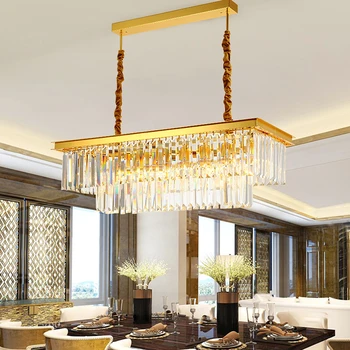 Aur sau Negru Nou Cristal Moderne Luminile Led Pentru Camera de zi Sala de Mese Bucatarie Bar etc Home Deco Lampă de Pandantiv