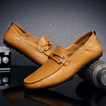 Barbati Pantofi de Brand de Lux Pantofi Casual Aluneca pe Piele pentru Bărbați Mocasini Bărbați Tineri de Moda Încălțăminte Birou de Afaceri Pantofi pentru Bărbați
