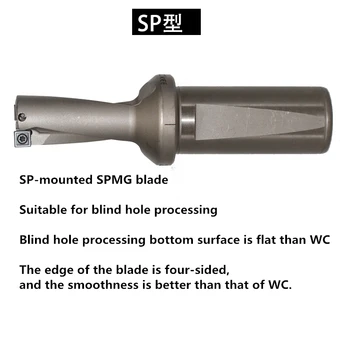 SP C32 4D SD 26 27 28 29 30 Indexabile Introduce Exerciții Pic Introduce U de Repede Foraj de mică adâncime Gaură CNC Metal Burghie Instrumente pentru SP Introduce