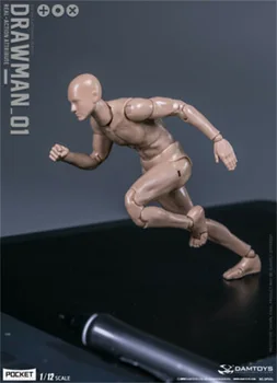 În Stoc 14.5 cm 1/12 Scară DAMTOYS DPS01 de sex Masculin DARWMAN Corpul de Acțiune Figura Cu stand mâinile Mini Figura Model pentru Fanii Cadouri