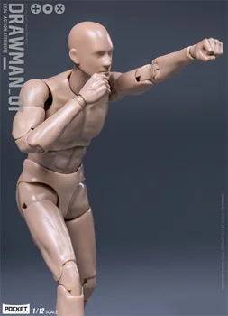 În Stoc 14.5 cm 1/12 Scară DAMTOYS DPS01 de sex Masculin DARWMAN Corpul de Acțiune Figura Cu stand mâinile Mini Figura Model pentru Fanii Cadouri