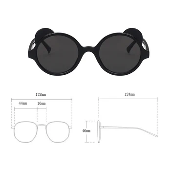 DYTYMJ Drăguț Rotund ochelari de Soare pentru Copii Desene animate pentru Copii ochelari de Soare Cadru Retro Ochelari de Copii de Brand Designer de Ochelari de Soare