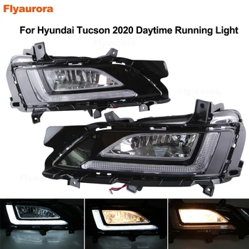 2 buc LED-uri pe timp de Zi Lumini de Lampa cu lumina de Ceață Pentru hyundai tucson 2018 accesorii 2016 2017 2018 2019 2020 Hyundai Ix35 2010