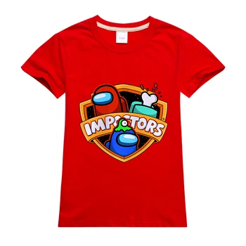 2020 Joc Nou Printre Noi Tipărite Copii de Desene animate T-Shirt Copii T-shirt Toddler Băieți Fete Mâneci Scurte Anime Tricou O-gât Topuri