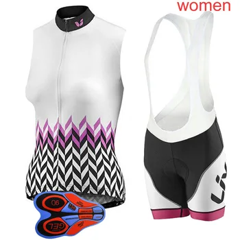 Noi Femeile Pro Cycling Jersey fără Mâneci Vară Set Respirabil Biciclete MTB Îmbrăcăminte de Biciclete Haine Kituri de Sport în aer liber Costum Y022111