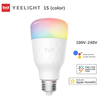 Yeelight Smart LED E27 Bec Colorat 800 Lumen WiFi, pentru a Proteja Ochii de Lamaie Xiomi Lampa Km Acasă App RGB iOS Control de la Distanță