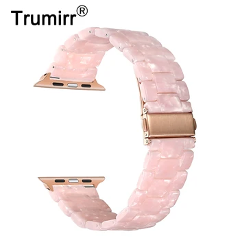 Trumirr Immitation Ceramice Watchband pentru iWatch Apple Watch SE 38mm 40mm 42mm 44mm Seria 1 2 3 4 5 6 Rășină Trupa Încheietura Curea