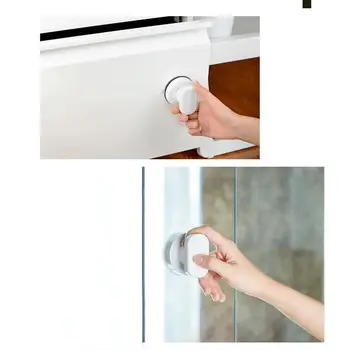 Super aspirație gratuit stantare ușă de sticlă mâner ușă glisantă cabinet mânerul ușii (cutie de carton)