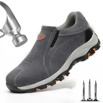 Mens Pantofi de protecție din Oțel Tep Cizme Pantofi Pentru Bărbați de Construcție Adidas Barbati Anti-zdrobitor Puncție Dovada de Construcție Adidas