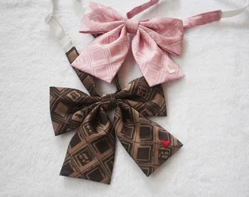 Ciocolata Placa Britanic Drăguț Japoneză Școală de Fete si Baieti JK Uniformă Papion Elevii Gât Cravată Cosplay 3 Culori