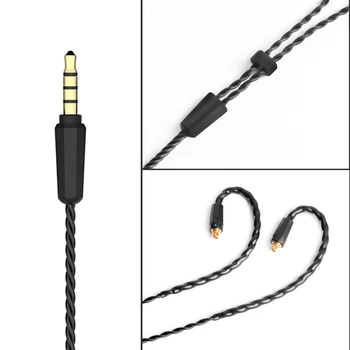 OKCSC Căști Conector MMCX Cablu OFC cu Microfon de 3,5 mm Mufă Ear Hook Design Upgrade Cabluri pentru shure se215 westone w80