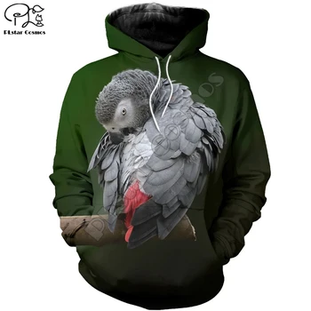 PLstar Cosmos Animal Papagal Flori Bird Trening Retro NewFashion Amuzant Streetwear 3DPrint Fermoar/Hanorace/Jachete/Jacheta N1