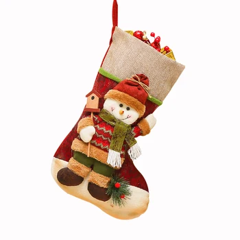 În 2020, Anul Nou, Crăciun Moș Crăciun Șosete mari Elan un Cadou de Crăciun Candy Bag Noel Pom de Crăciun Decoratiuni pentru Casa Natal