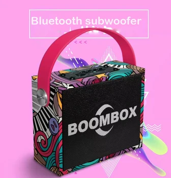 Super Bass Vorbitor Bluetooth Portabil în aer liber Graffiti Stereo Coloana Mini Subwoofer Stereo Cu Radio FM TF MIC caixa de som