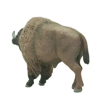 New sosire reală a vieții sălbatice animale zoo modelul American bison cifrele de colectie figurine educative copii copii băiat cadou