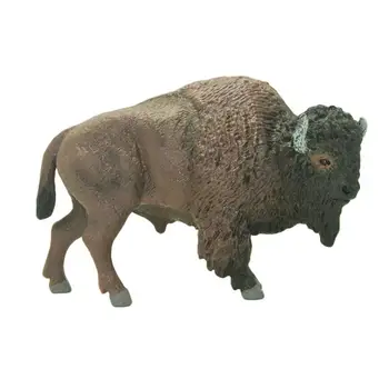 New sosire reală a vieții sălbatice animale zoo modelul American bison cifrele de colectie figurine educative copii copii băiat cadou