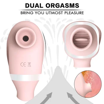 Vaginul Supt Lins Vibratoare pentru Femei, 7 Viteze Suge Sfarcul Sex Oral Clitoris Vagin Stimulator Jucarii Sexuale pentru Femei SexShop