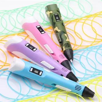 Noul 3D Printer Stilou Desen Stilou Ecran LED 3D Pen DIY Desen Jucarii Copii Jucarii Educative Pentru Designer de Copii de Imprimare Cadouri Pen