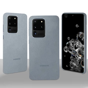Original Samsung Alcantara Protecție Telefon Acoperă Pentru Samsung Galaxy Plus S20 S20 Ultra S20 Din Piele Premium De Lux Caz De Telefon