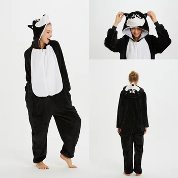 Animal Adult Kigurumi Unicorn Cat Onesie Pijamale Panda Lup, Vulpe, Leu, Costume De Salopeta De Craciun Anime Pijamale Femei, Pijamale