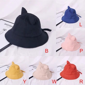2020 Fata Găleată Pălării Drăguț Urechi De Pisică Pălărie De Sex Feminin Japonez Literare Urechi De Pisică Zburli Găleată Pălării Chapeu Czapka