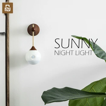 Youpin Ceva Sunny Senzor Inteligent de Lumină de Noapte în Infraroșu Inducție de Încărcare USB Detașabil Lampă de Noapte